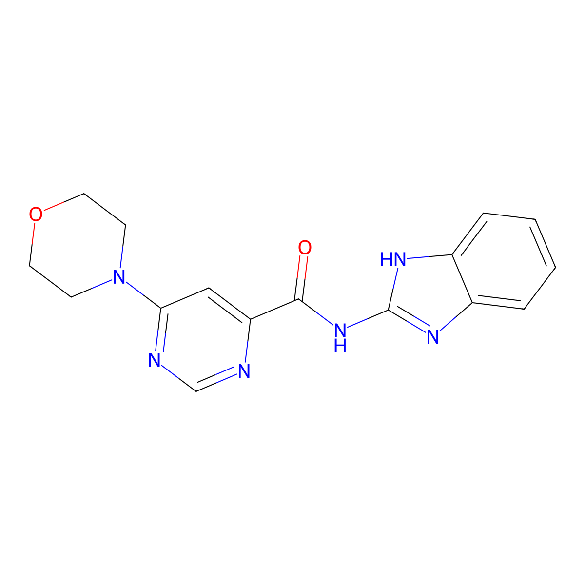 N-(1H-benzo[d]imidazol-2-yl)-6-morpholinopyrimidine-4-carboxamide molecular structure, CAS 1904141-11-2