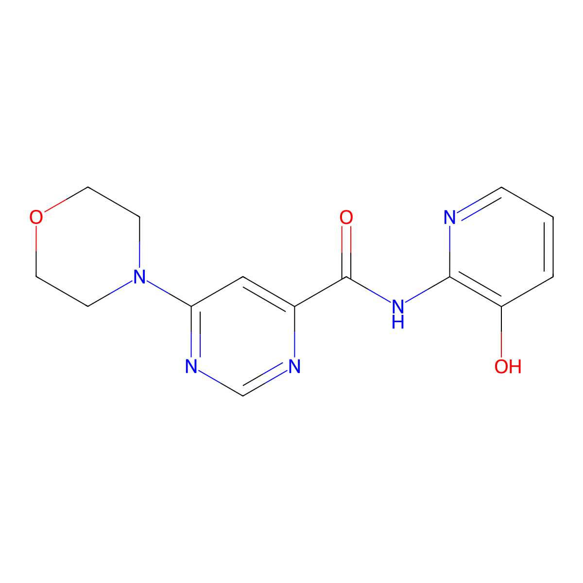 N-(3-hydroxypyridin-2-yl)-6-morpholinopyrimidine-4-carboxamide molecular structure, CAS 1904163-38-7
