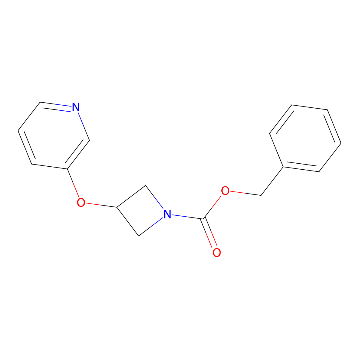 Benzyl 3-(pyridin-3-yloxy)azetidine-1-carboxylate molecular structure, CAS 1904173-44-9