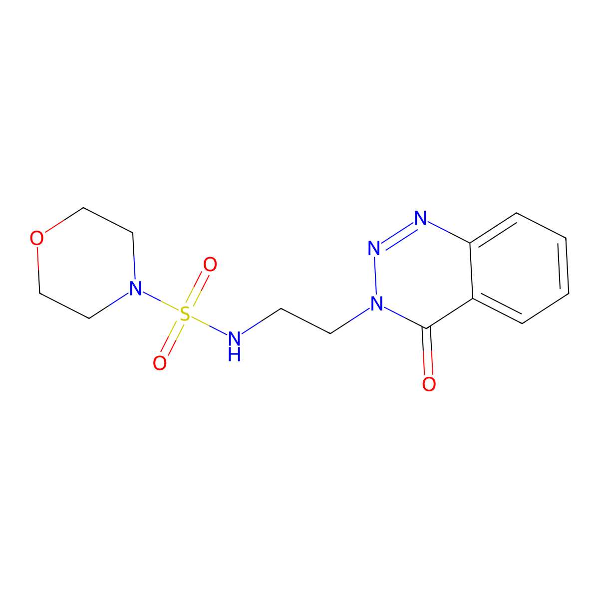 N-(2-(4-oxobenzo[d][1,2,3]triazin-3(4H)-yl)ethyl)morpholine-4-sulfonamide molecular structure, CAS 1904185-20-1