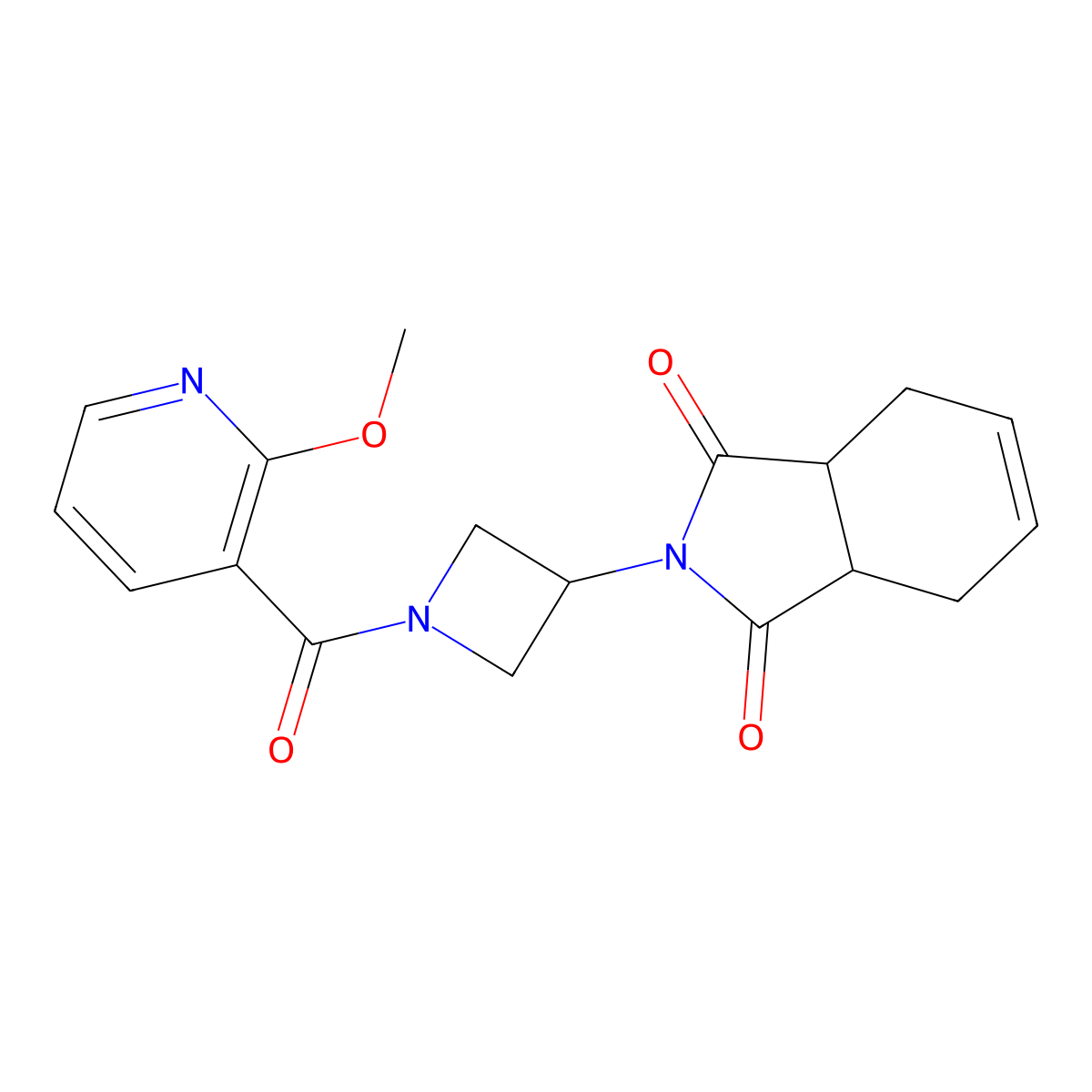 2-(1-(2-methoxynicotinoyl)azetidin-3-yl)-3a,4,7,7a-tetrahydro-1H-isoindole-1,3(2H)-dione molecular structure, CAS 1904193-48-1
