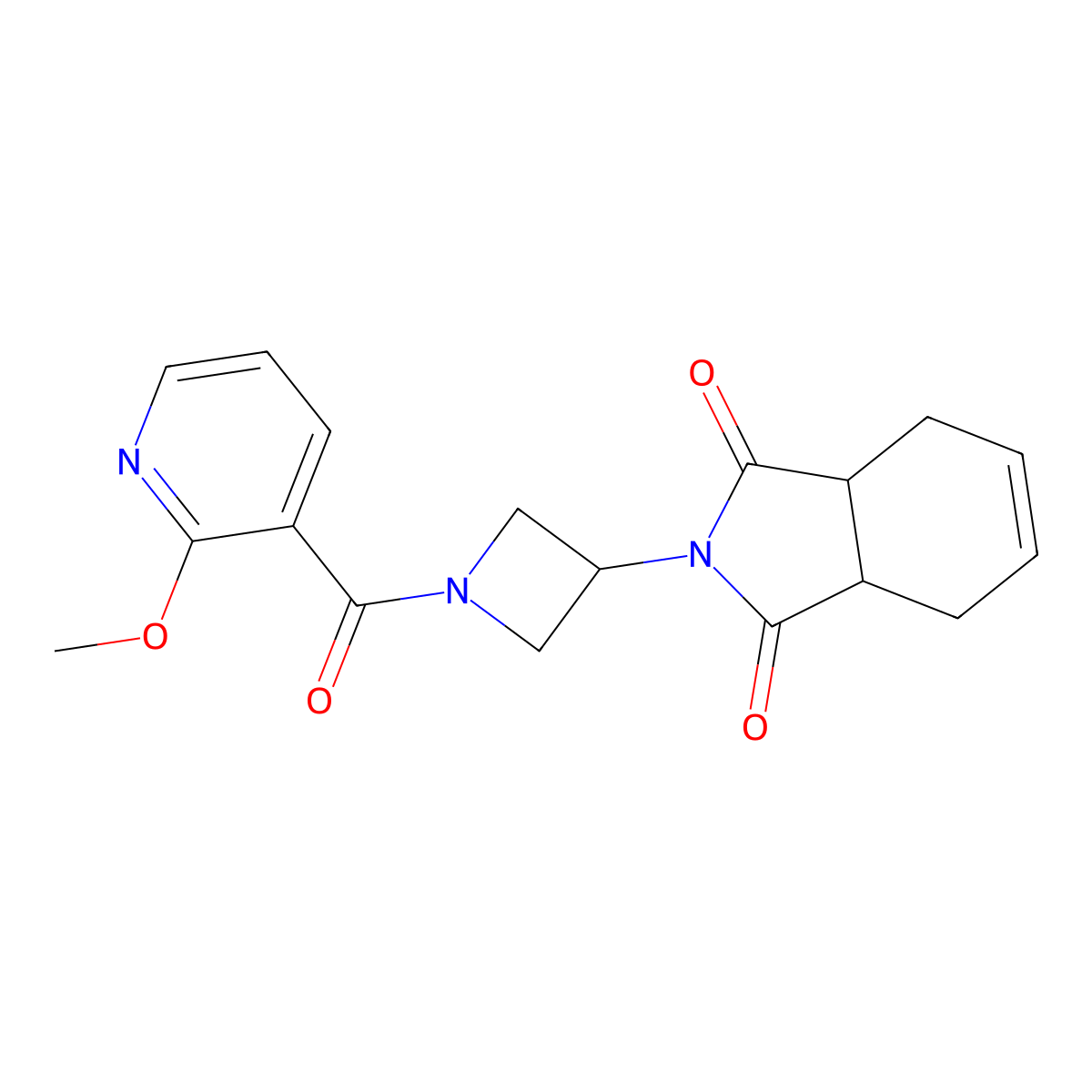 2-(1-(2-methoxynicotinoyl)azetidin-3-yl)-3a,4,7,7a-tetrahydro-1H-isoindole-1,3(2H)-dione molecular structure, CAS 1904193-48-1