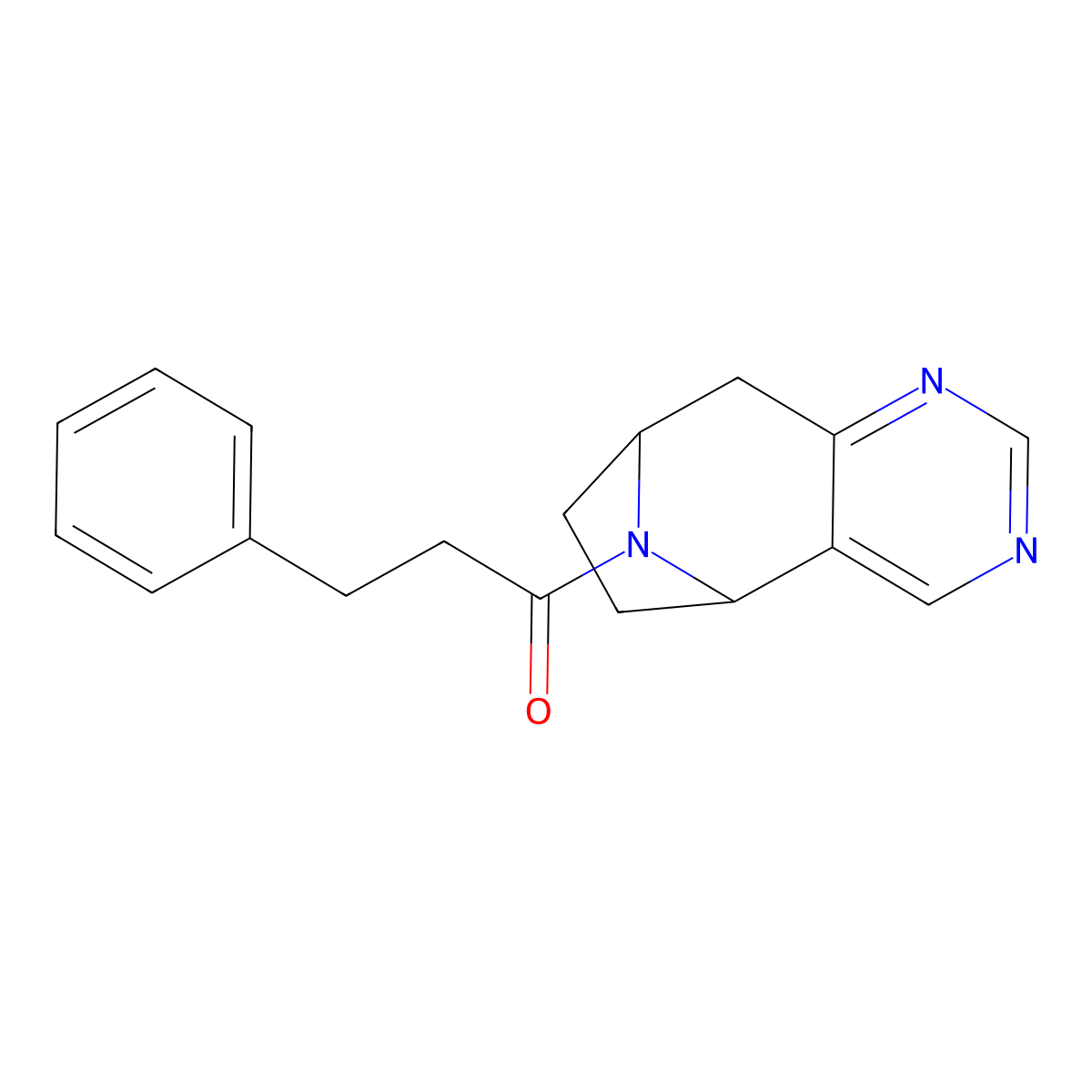 3-Phenyl-1-{4,6,12-triazatricyclo[7.2.1.0^{2,7}]dodeca-2(7),3,5-trien-12-yl}propan-1-one molecular structure, CAS 1904201-01-9