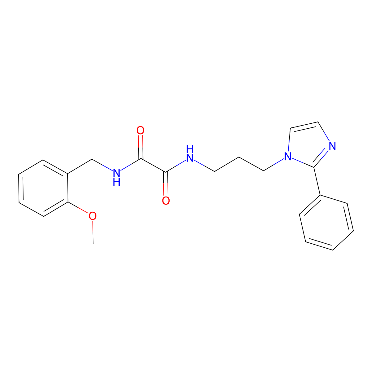 N1-(2-methoxybenzyl)-N2-(3-(2-phenyl-1H-imidazol-1-yl)propyl)oxalamide molecular structure, CAS 1904207-74-4