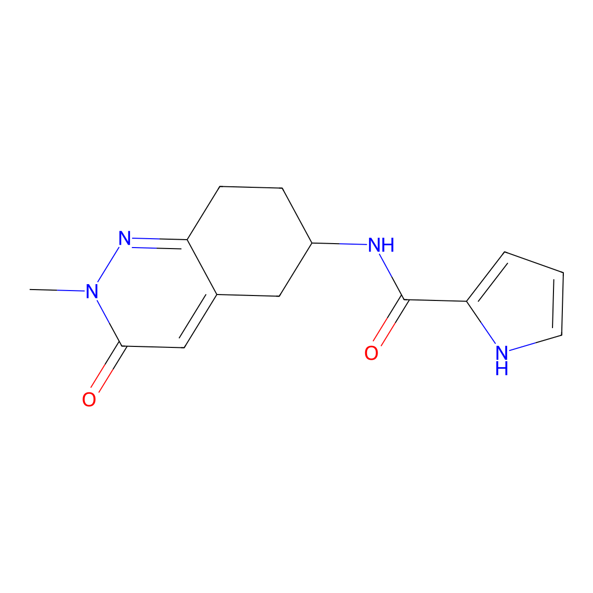 N-(2-methyl-3-oxo-2,3,5,6,7,8-hexahydrocinnolin-6-yl)-1H-pyrrole-2-carboxamide molecular structure, CAS 1904222-23-6