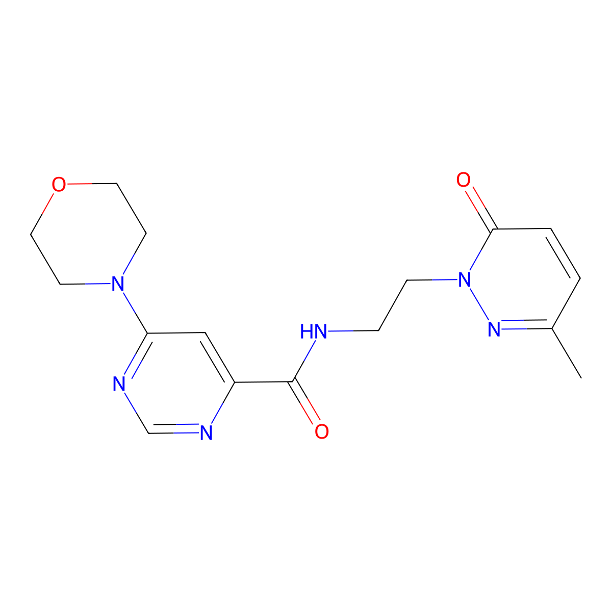 N-(2-(3-methyl-6-oxopyridazin-1(6H)-yl)ethyl)-6-morpholinopyrimidine-4-carboxamide molecular structure, CAS 1904262-83-4