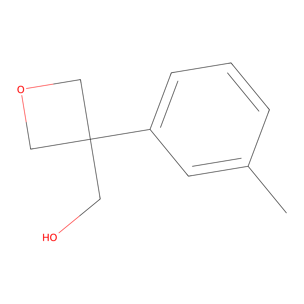 [3-(3-Methylphenyl)oxetan-3-yl]methanol molecular structure, CAS 1904269-10-8