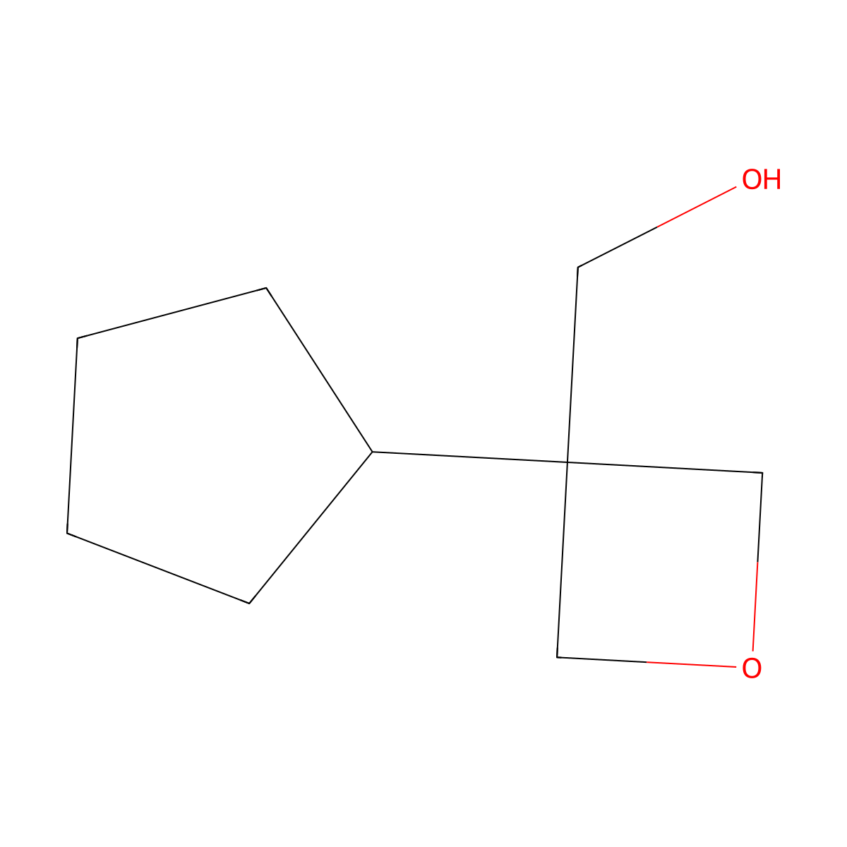 (3-Cyclopentyloxetan-3-yl)methanol molecular structure, CAS 1904293-67-9