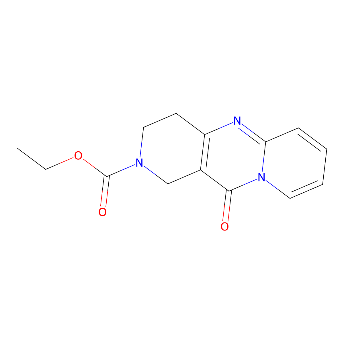 ethyl 11-oxo-3,4-dihydro-1H-dipyrido[1,2-a:4',3'-d]pyrimidine-2(11H)-carboxylate molecular structure, CAS 1904303-89-4