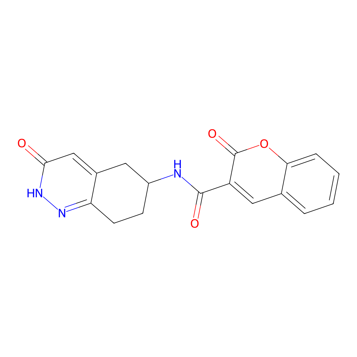 2-oxo-N-(3-oxo-2,3,5,6,7,8-hexahydrocinnolin-6-yl)-2H-chromene-3-carboxamide molecular structure, CAS 1904304-82-0