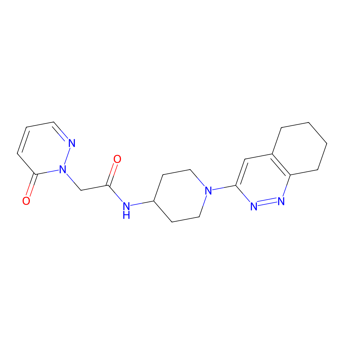 2-(6-oxopyridazin-1(6H)-yl)-N-(1-(5,6,7,8-tetrahydrocinnolin-3-yl)piperidin-4-yl)acetamide molecular structure, CAS 1904307-19-2