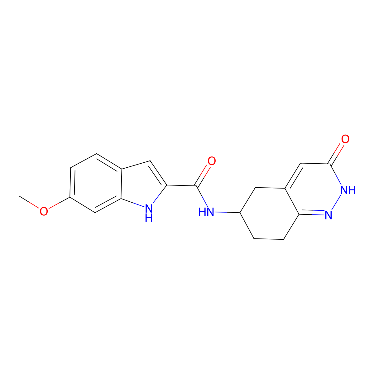 6-methoxy-N-(3-oxo-2,3,5,6,7,8-hexahydrocinnolin-6-yl)-1H-indole-2-carboxamide molecular structure, CAS 1904310-18-4