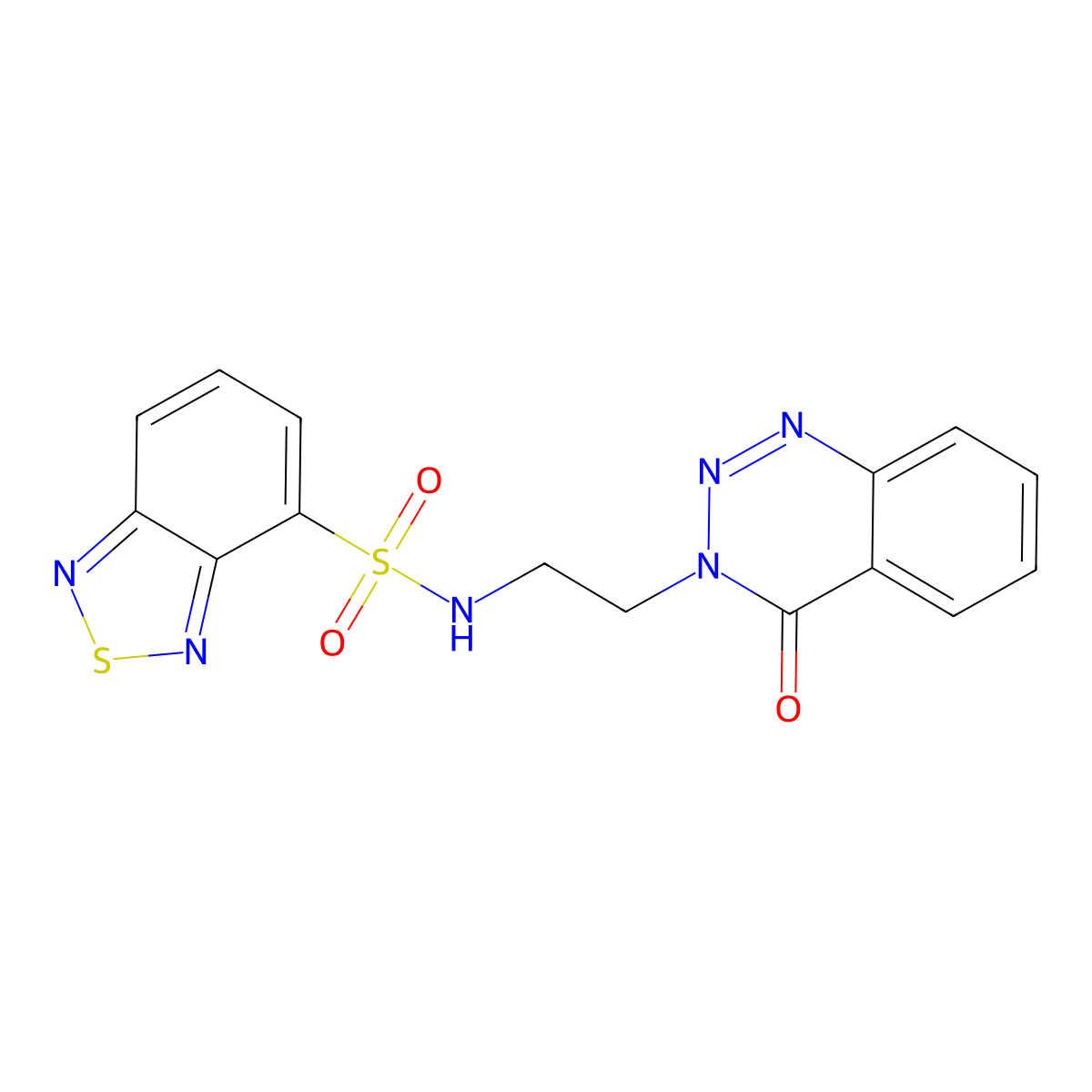 N-(2-(4-oxobenzo[d][1,2,3]triazin-3(4H)-yl)ethyl)benzo[c][1,2,5]thiadiazole-4-sulfonamide molecular structure, CAS 1904310-96-8