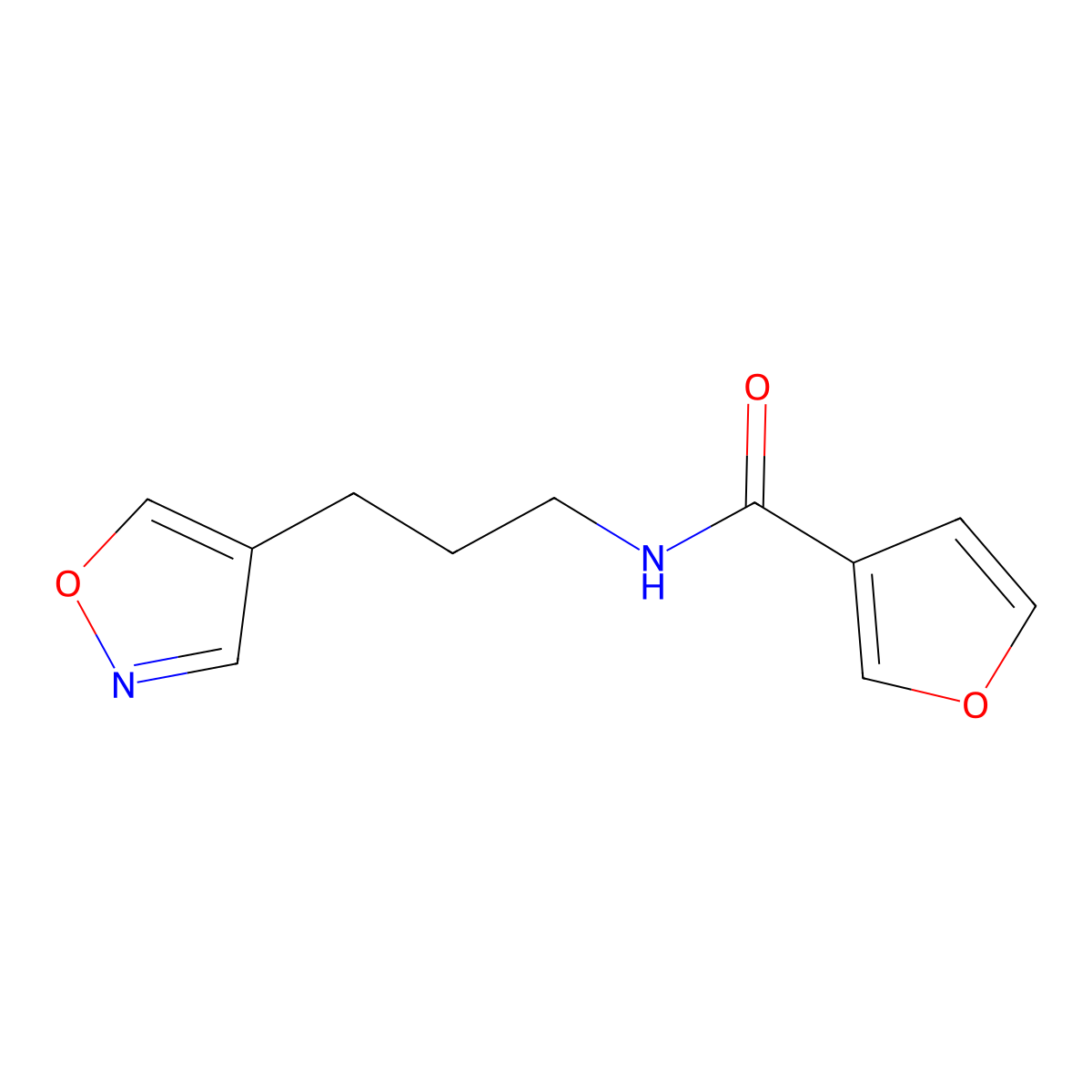 N-(3-(isoxazol-4-yl)propyl)furan-3-carboxamide molecular structure, CAS 1904313-38-7