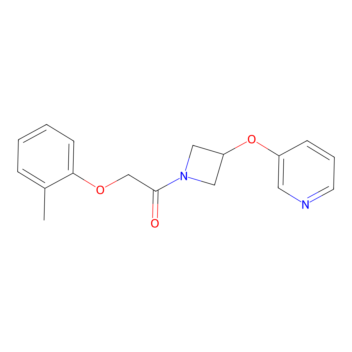 1-(3-(Pyridin-3-yloxy)azetidin-1-yl)-2-(o-tolyloxy)ethanone molecular structure, CAS 1904317-02-7