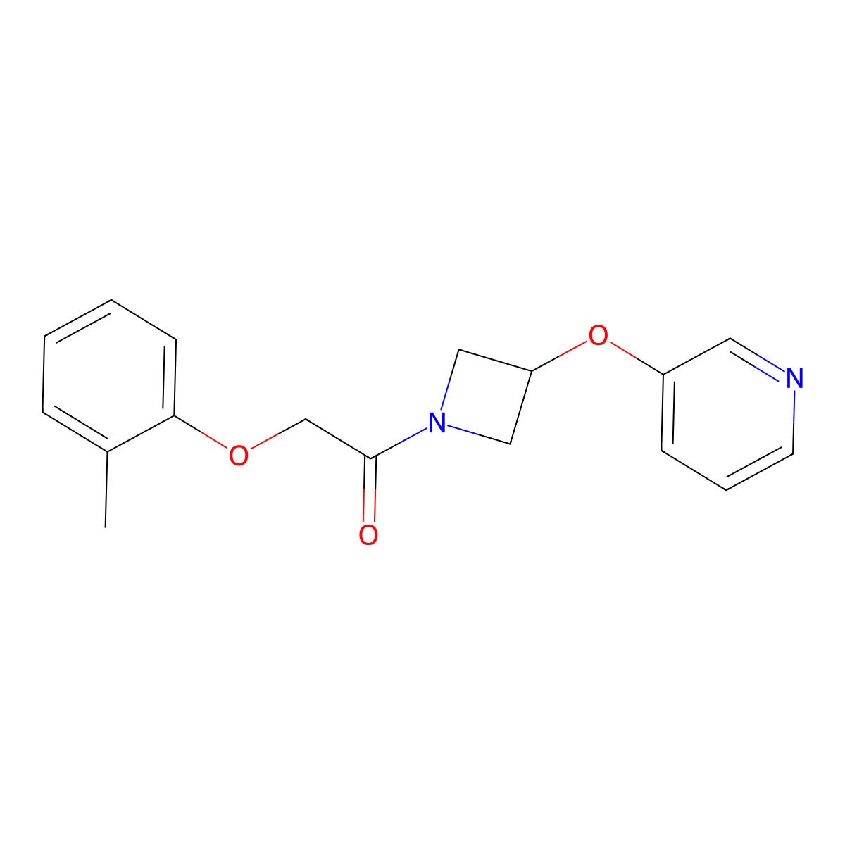 1-(3-(Pyridin-3-yloxy)azetidin-1-yl)-2-(o-tolyloxy)ethanone molecular structure, CAS 1904317-02-7