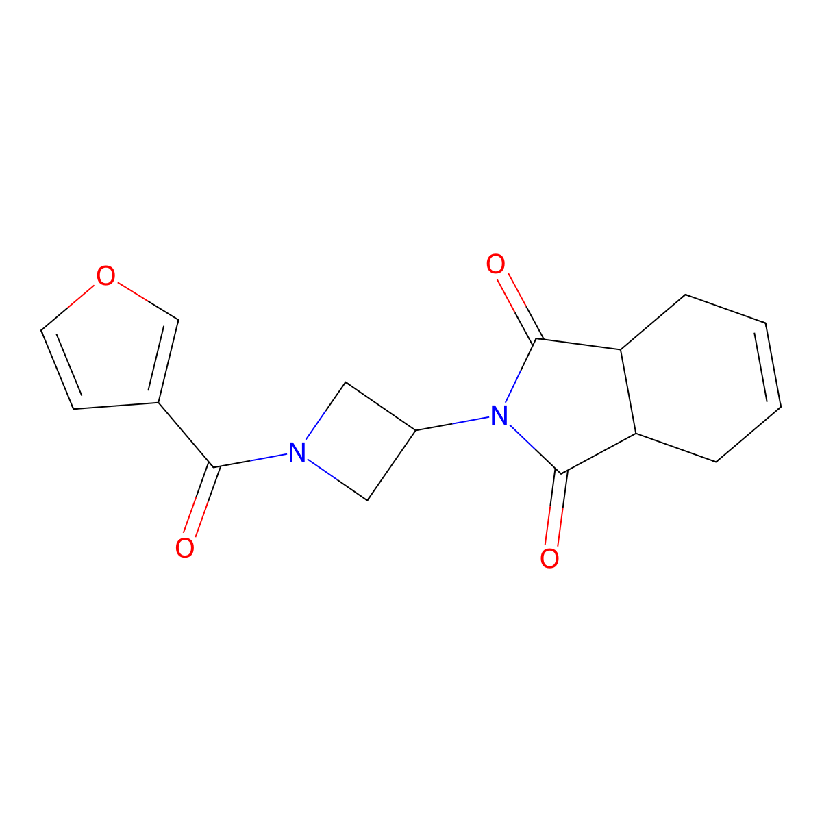 2-(1-(furan-3-carbonyl)azetidin-3-yl)-3a,4,7,7a-tetrahydro-1H-isoindole-1,3(2H)-dione molecular structure, CAS 1904317-61-8