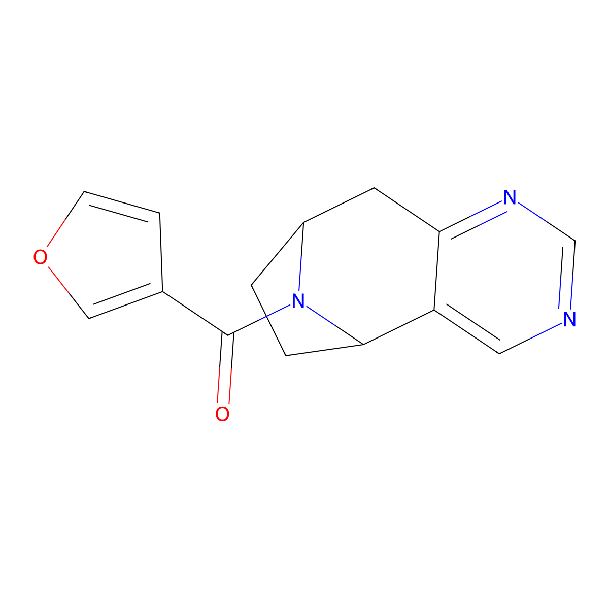 12-(Furan-3-carbonyl)-4,6,12-triazatricyclo[7.2.1.0^{2,7}]dodeca-2(7),3,5-triene molecular structure, CAS 1904334-12-8