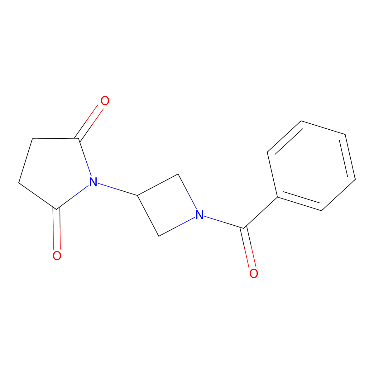 1-(1-Benzoylazetidin-3-yl)pyrrolidine-2,5-dione molecular structure, CAS 1904334-13-9
