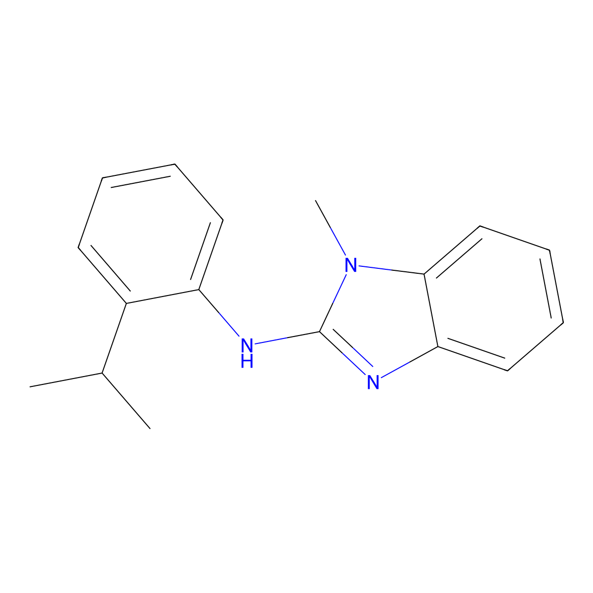 N-(2-Isopropylphenyl)-1-methyl-1H-benzo[D]imidazol-2-amine molecular structure, CAS 1904337-84-3