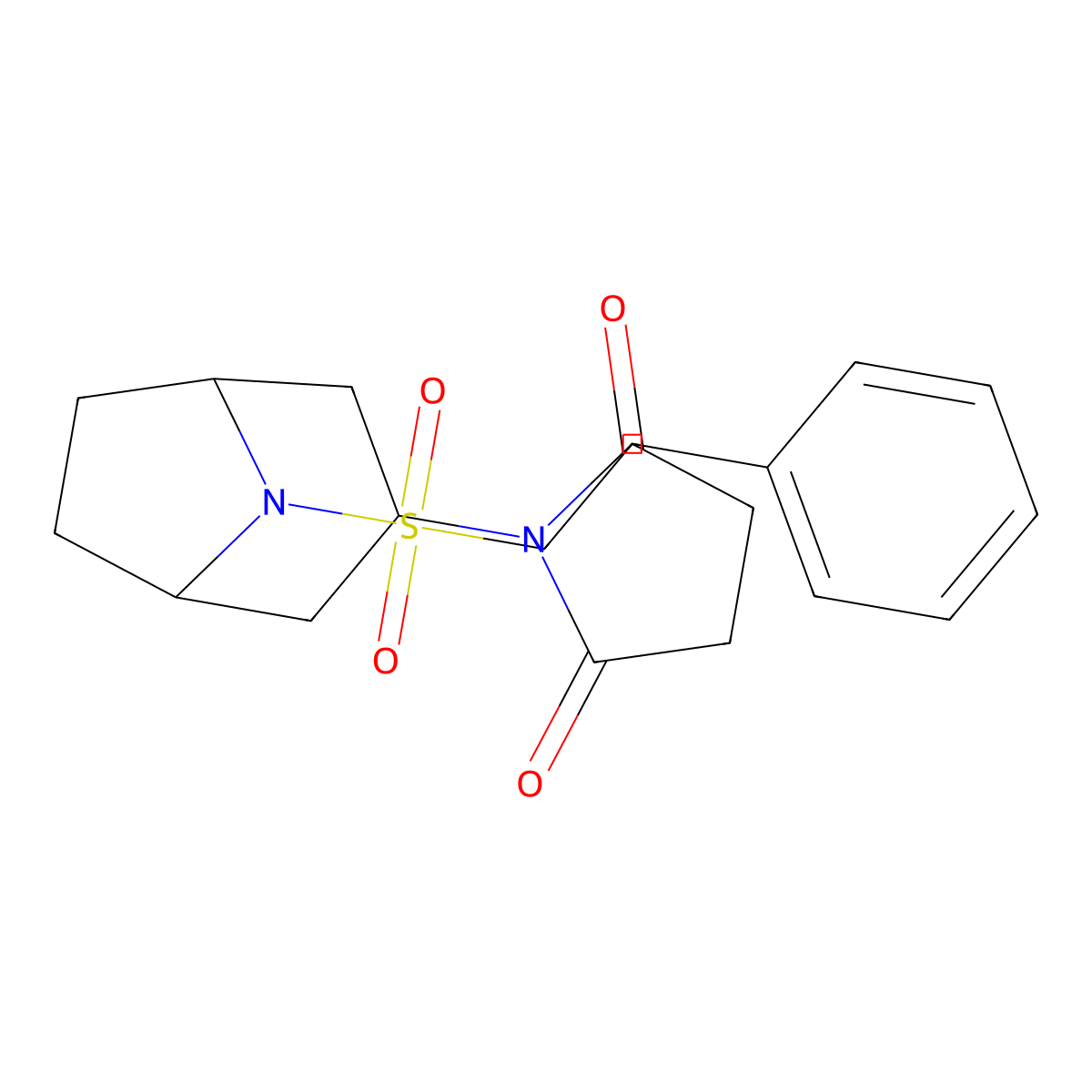 1-((1R,5S)-8-(phenethylsulfonyl)-8-azabicyclo[3.2.1]octan-3-yl)pyrrolidine-2,5-dione molecular structure, CAS 1904338-85-7