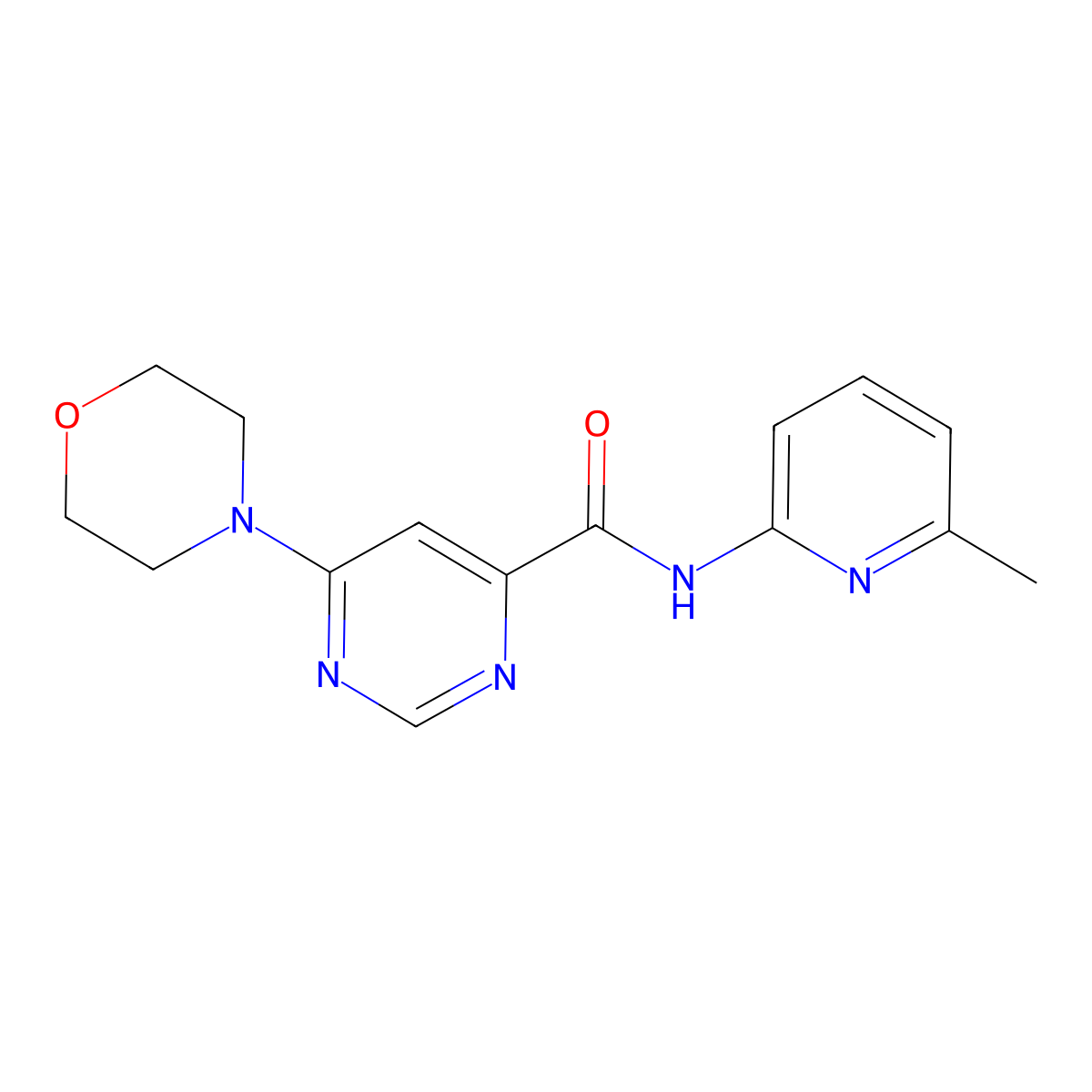 N-(6-methylpyridin-2-yl)-6-morpholinopyrimidine-4-carboxamide molecular structure, CAS 1904356-31-5