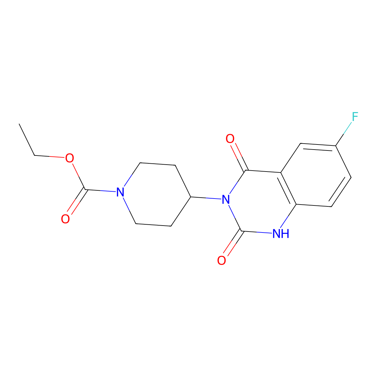 ethyl 4-(6-fluoro-2,4-dioxo-1,2-dihydroquinazolin-3(4H)-yl)piperidine-1-carboxylate molecular structure, CAS 1904372-77-5