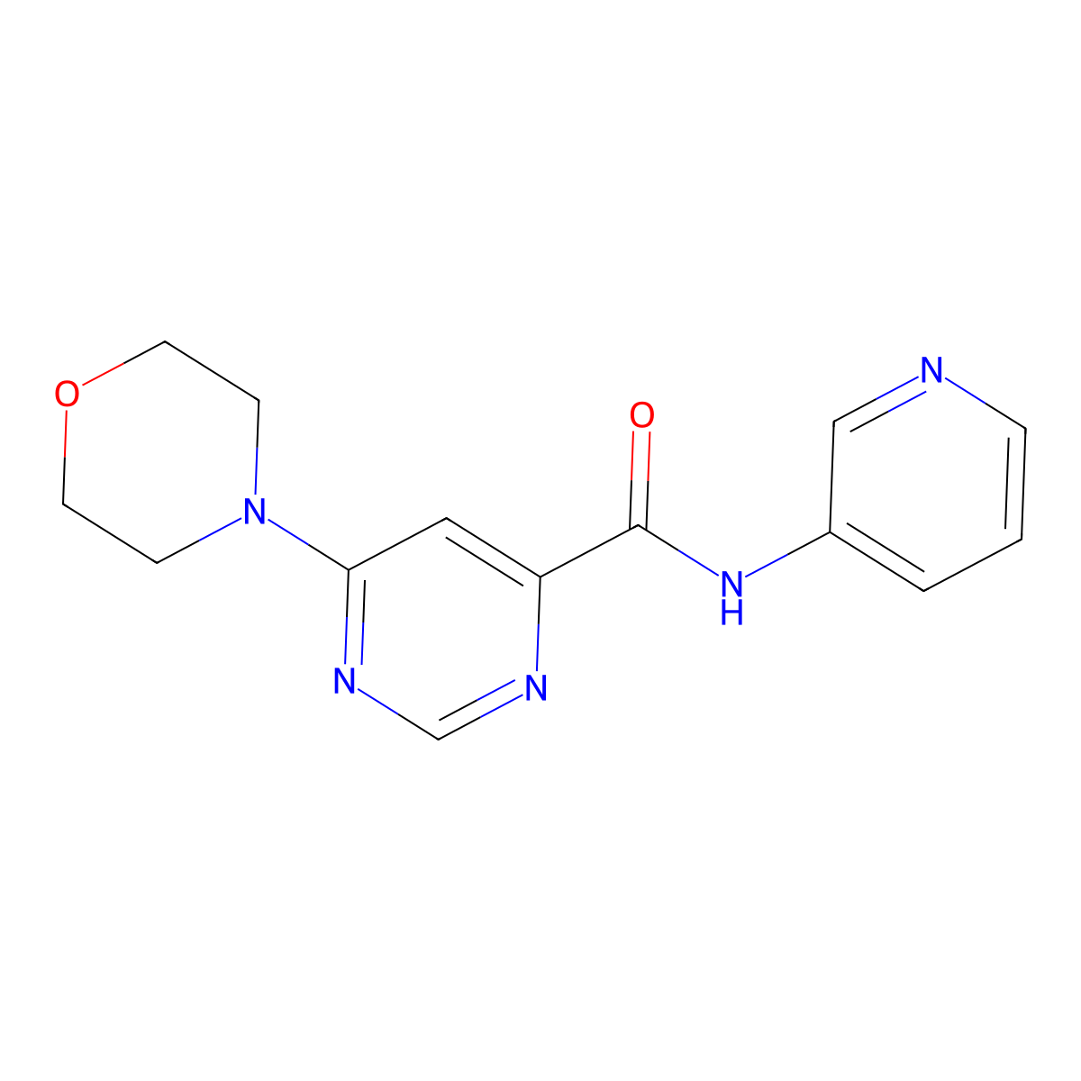 6-morpholino-N-(pyridin-3-yl)pyrimidine-4-carboxamide molecular structure, CAS 1904397-65-4