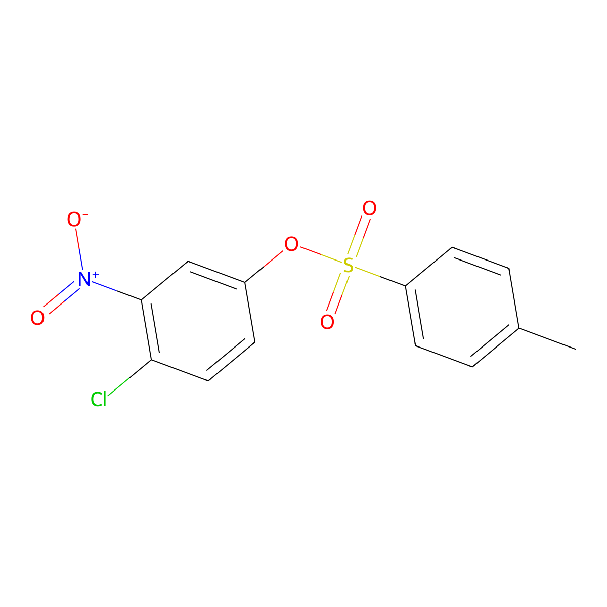 4-Chloro-3-nitrophenyl 4-methylbenzene-1-sulfonate molecular structure, CAS 19044-74-7