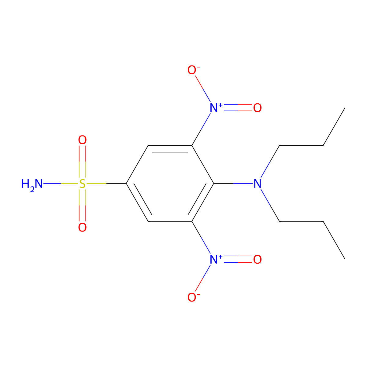Oryzalin molecular structure, CAS 19044-88-3