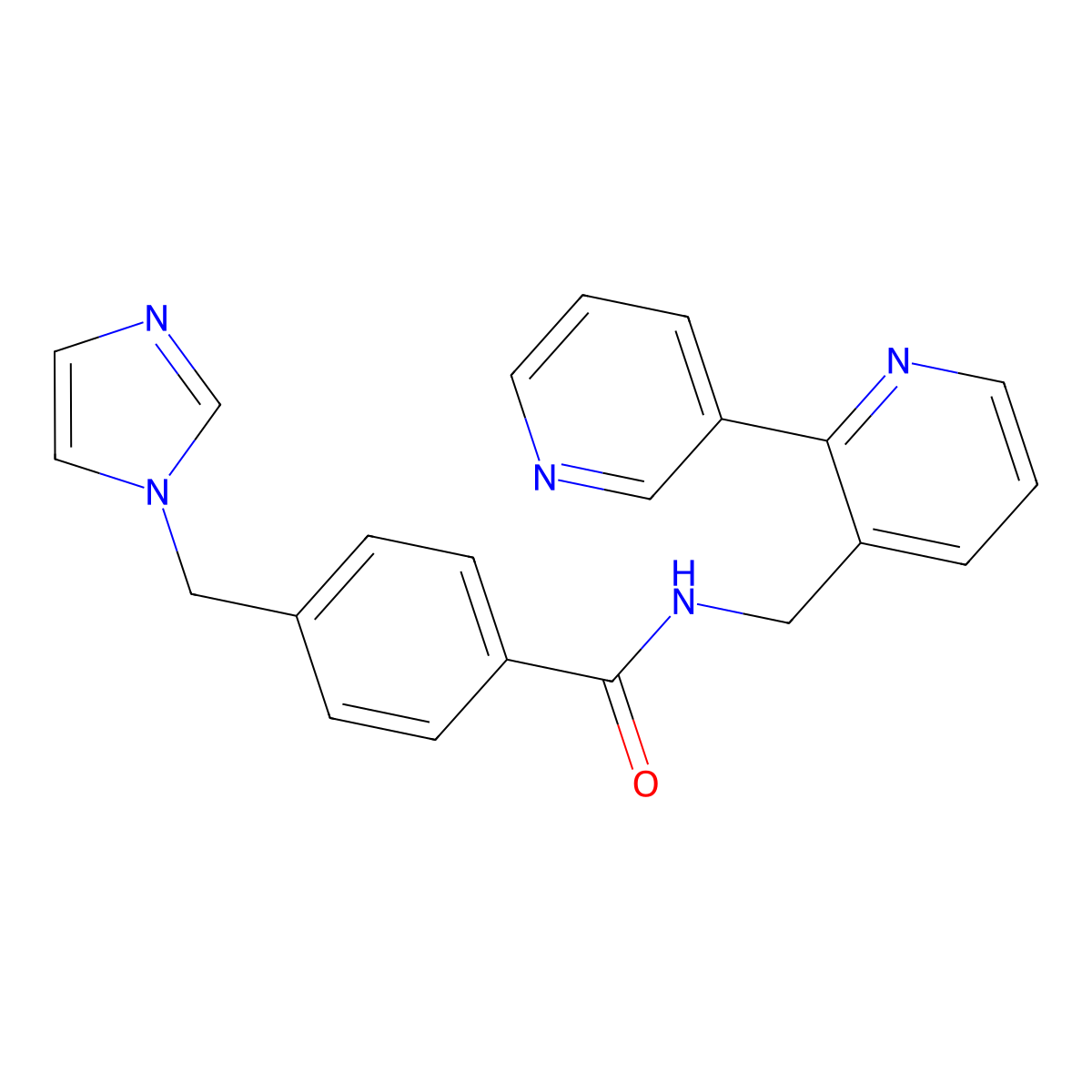 N-({[2,3'-bipyridine]-3-yl}methyl)-4-[(1H-imidazol-1-yl)methyl]benzamide molecular structure, CAS 1904410-02-1