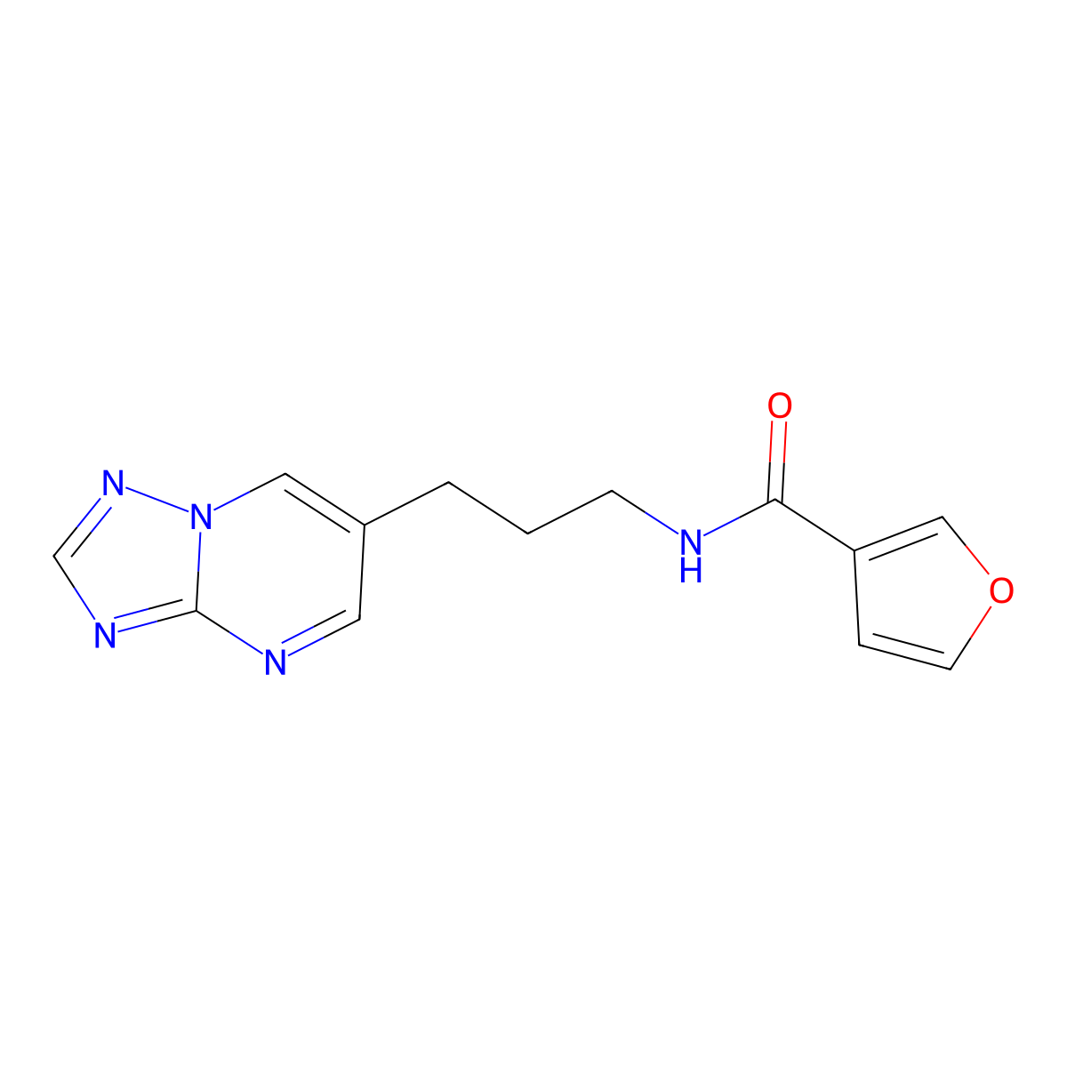 N-(3-{[1,2,4]triazolo[1,5-a]pyrimidin-6-yl}propyl)furan-3-carboxamide molecular structure, CAS 1904411-16-0