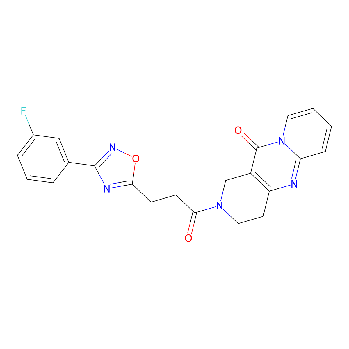 2-(3-(3-(3-fluorophenyl)-1,2,4-oxadiazol-5-yl)propanoyl)-3,4-dihydro-1H-dipyrido[1,2-a:4',3'-d]pyrimidin-11(2H)-one molecular structure, CAS 1904414-42-1