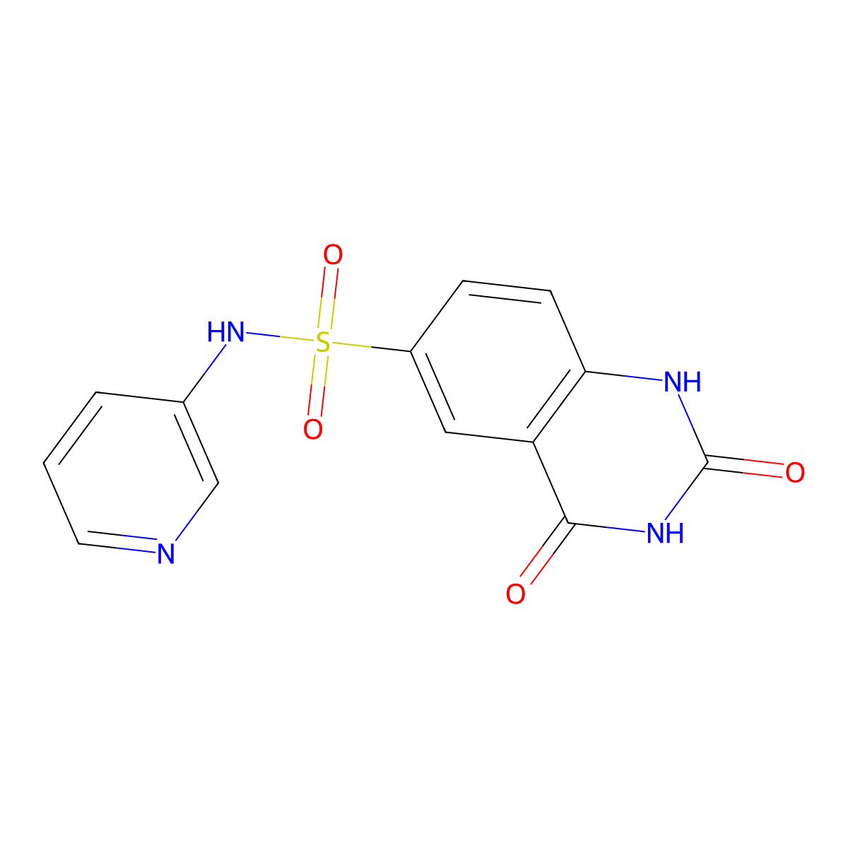 2,4-dioxo-N-(pyridin-3-yl)-1,2,3,4-tetrahydroquinazoline-6-sulfonamide molecular structure, CAS 1904414-43-2