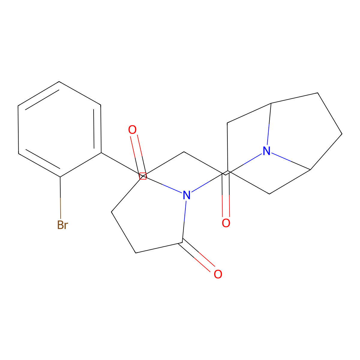 1-{8-[3-(2-Bromophenyl)propanoyl]-8-azabicyclo[3.2.1]octan-3-yl}pyrrolidine-2,5-dione molecular structure, CAS 1904419-61-9