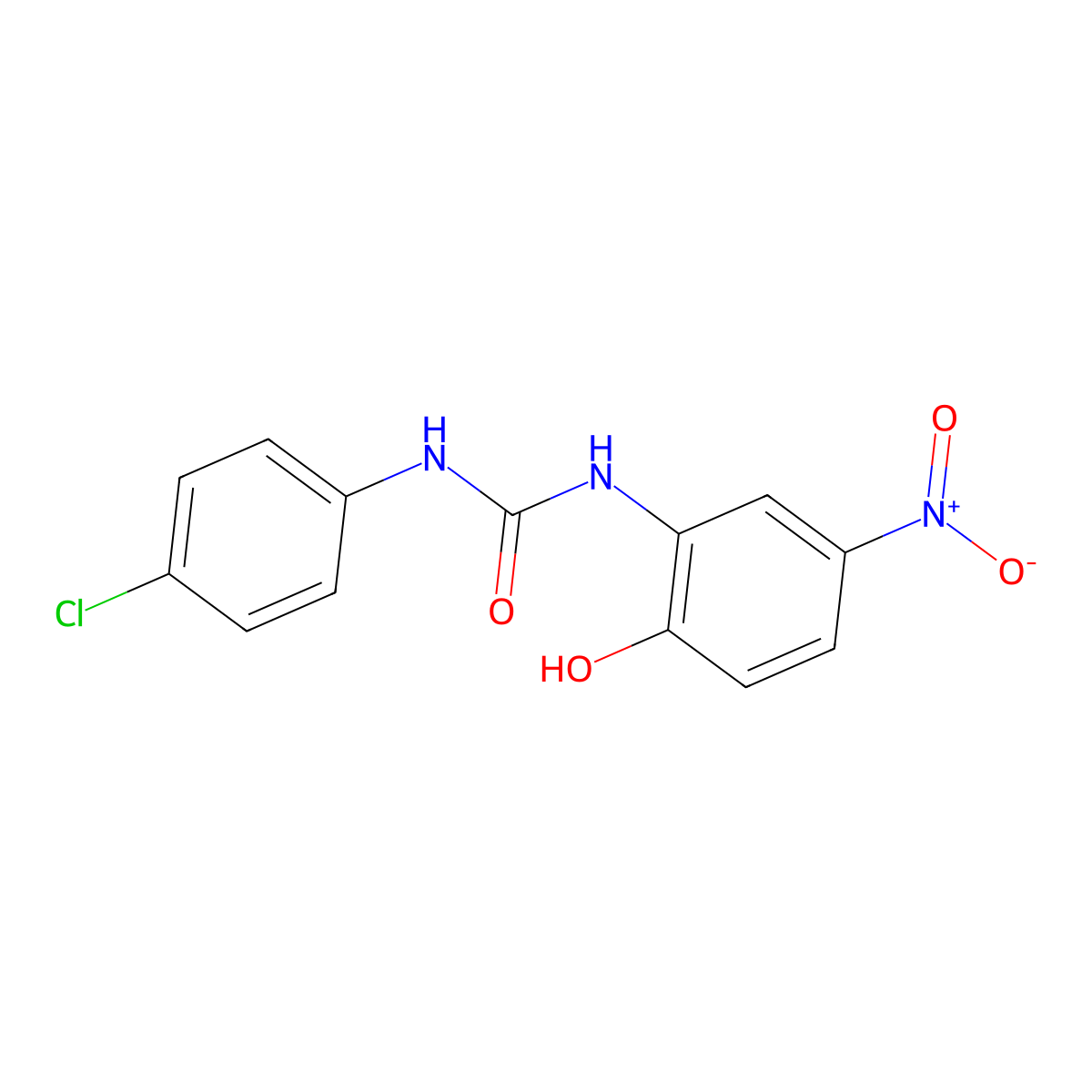 1-(4-Chlorophenyl)-3-(2-hydroxy-5-nitrophenyl)urea molecular structure, CAS 1904426-01-2