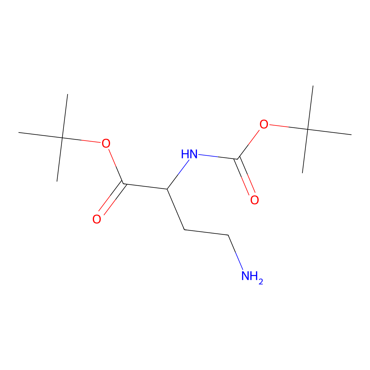 (S)-tert-Butyl 4-amino-2-((tert-butoxycarbonyl)amino)butanoate molecular structure, CAS 190447-69-9