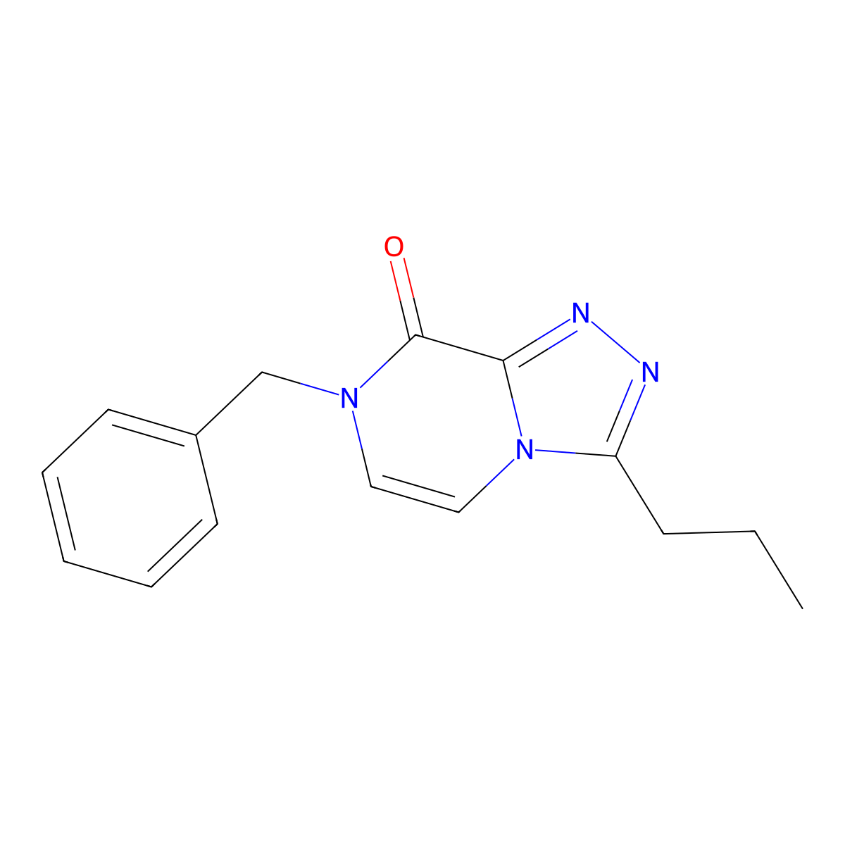 7-benzyl-3-propyl-7H,8H-[1,2,4]triazolo[4,3-a]pyrazin-8-one molecular structure, CAS 1904611-46-6