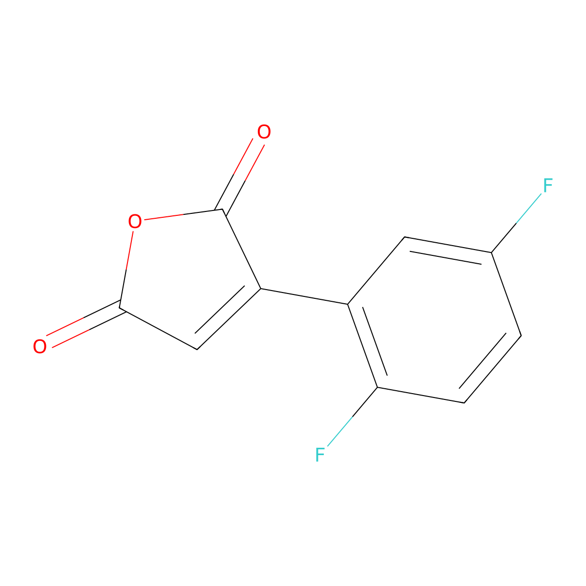3-(2,5-Difluorophenyl)furan-2,5-dione molecular structure, CAS 1904621-55-1