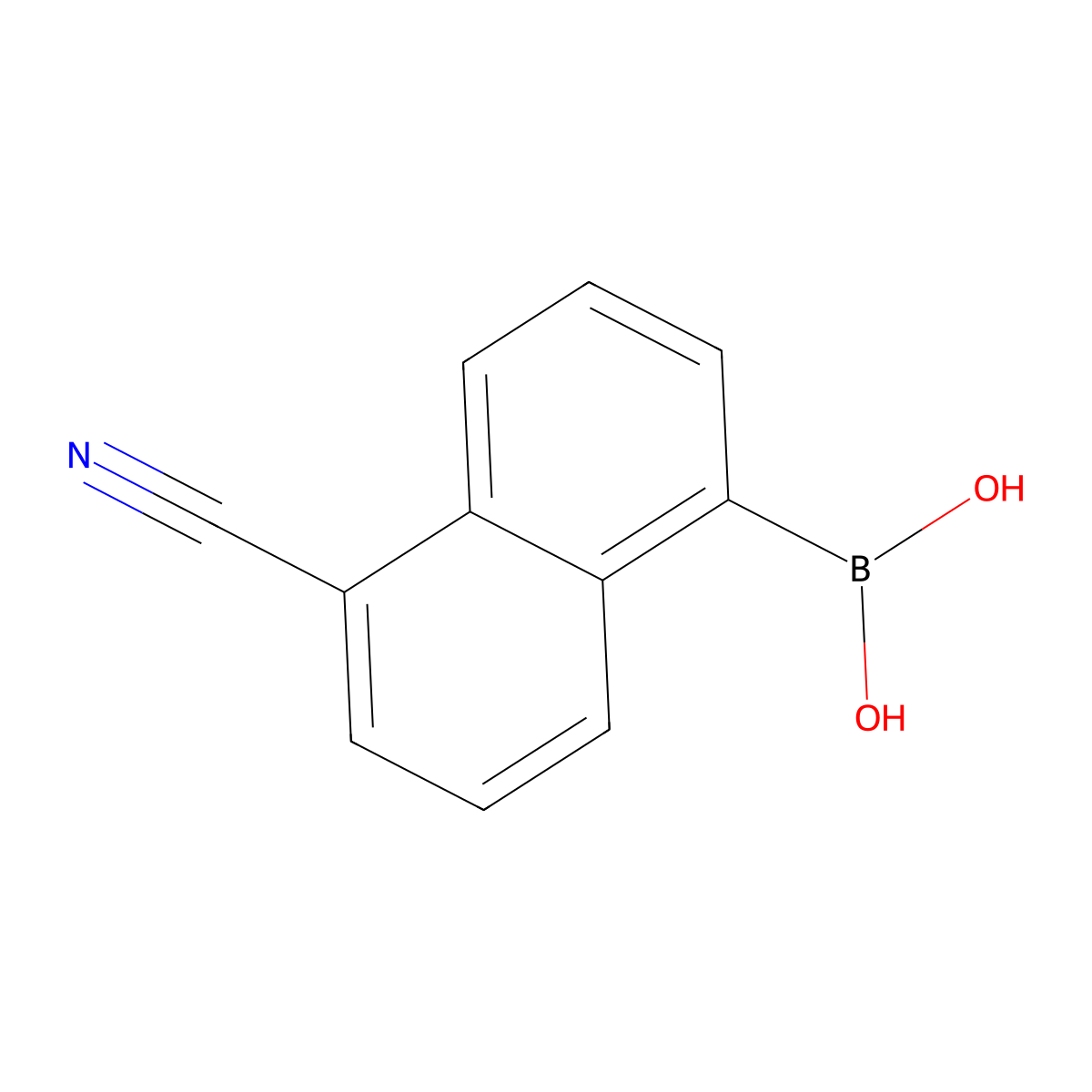 (5-Cyanonaphthalen-1-yl)boronic acid molecular structure, CAS 1904643-87-3