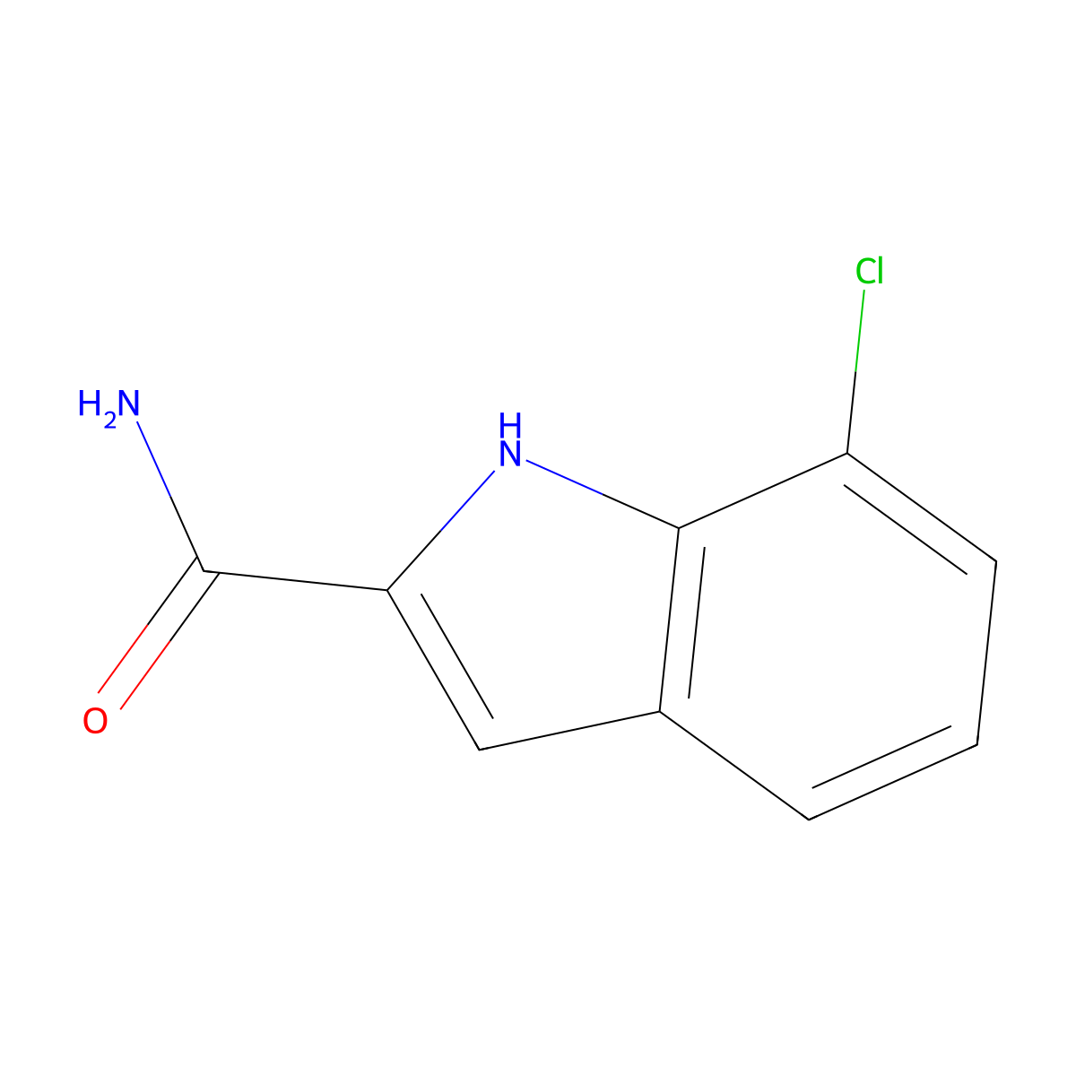 7-Chloro-1H-indole-2-carboxamide molecular structure, CAS 1904668-27-4