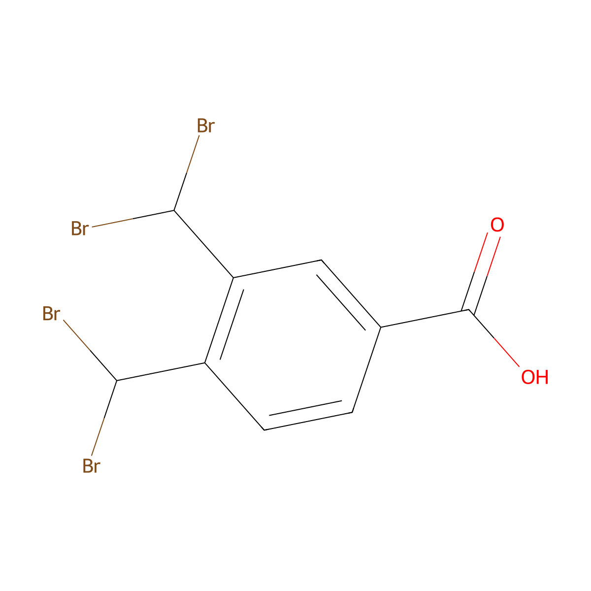 3,4-Bis(dibromomethyl)benzoic acid molecular structure, CAS 19047-21-3