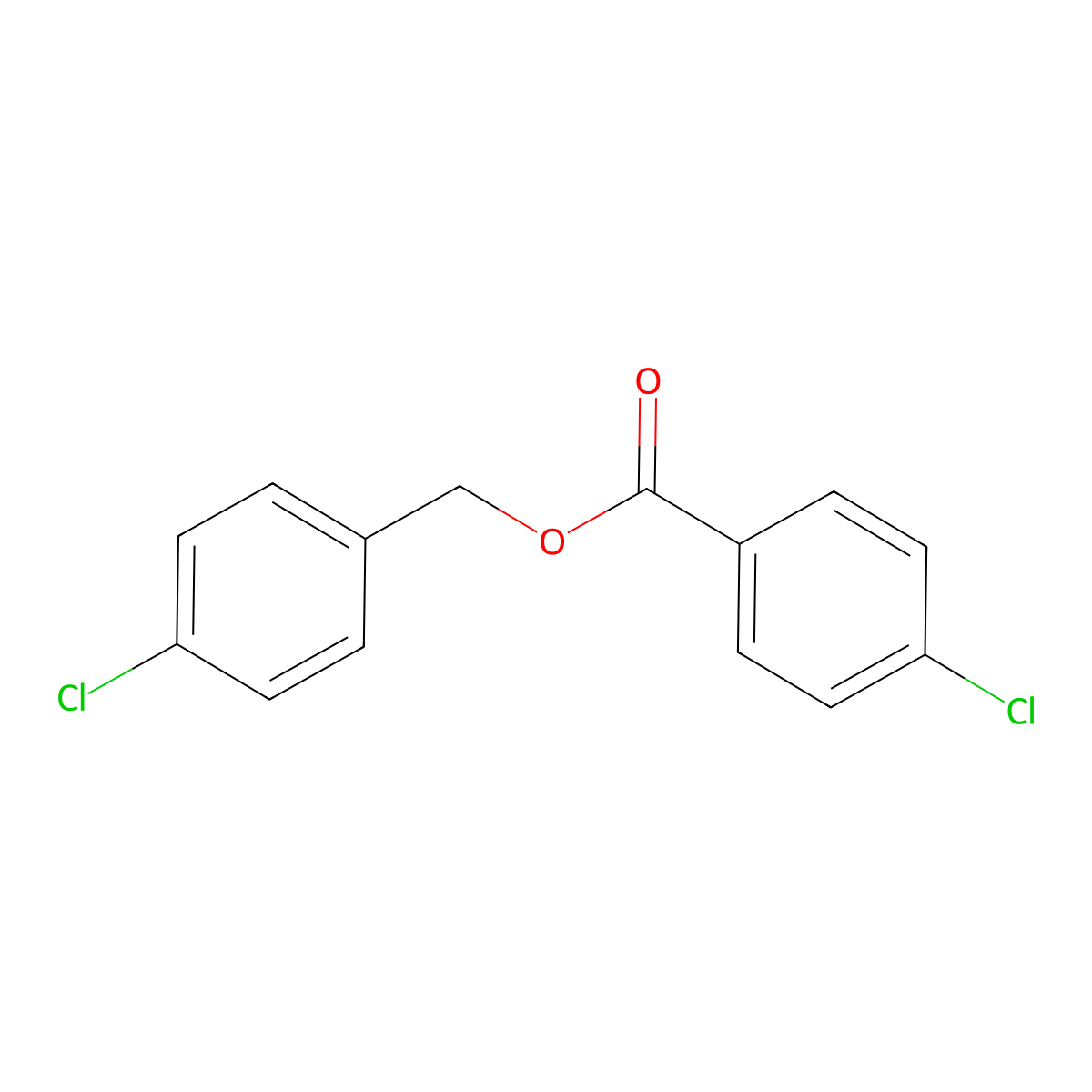 4-Chlorobenzyl 4-chlorobenzoate molecular structure, CAS 19048-85-2