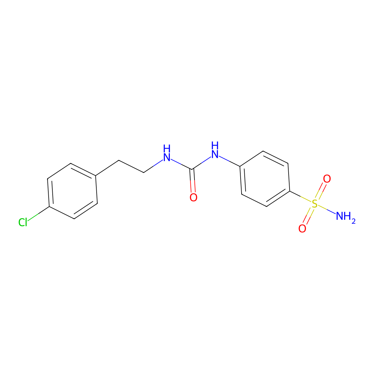 4-(3-(4-Chlorophenethyl)ureido)benzenesulfonamide molecular structure, CAS 1904937-26-3