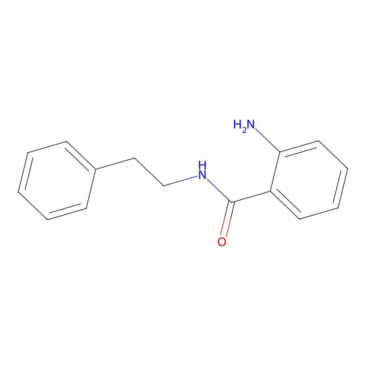 2-amino-N-(2-phenylethyl)benzamide molecular structure, CAS 19050-62-5