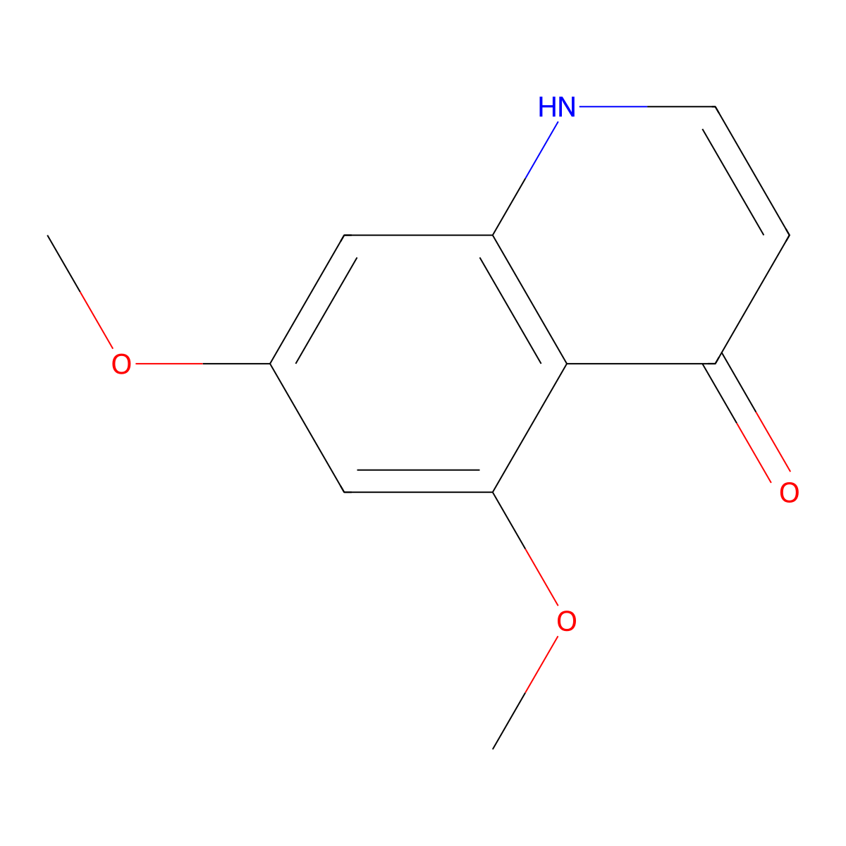 5,7-Dimethoxy-1,4-dihydroquinolin-4-one molecular structure, CAS 190516-88-2