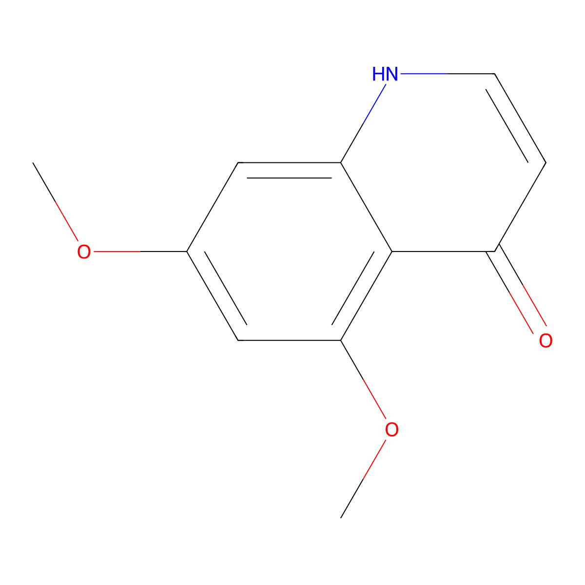 5,7-Dimethoxy-1,4-dihydroquinolin-4-one molecular structure, CAS 190516-88-2