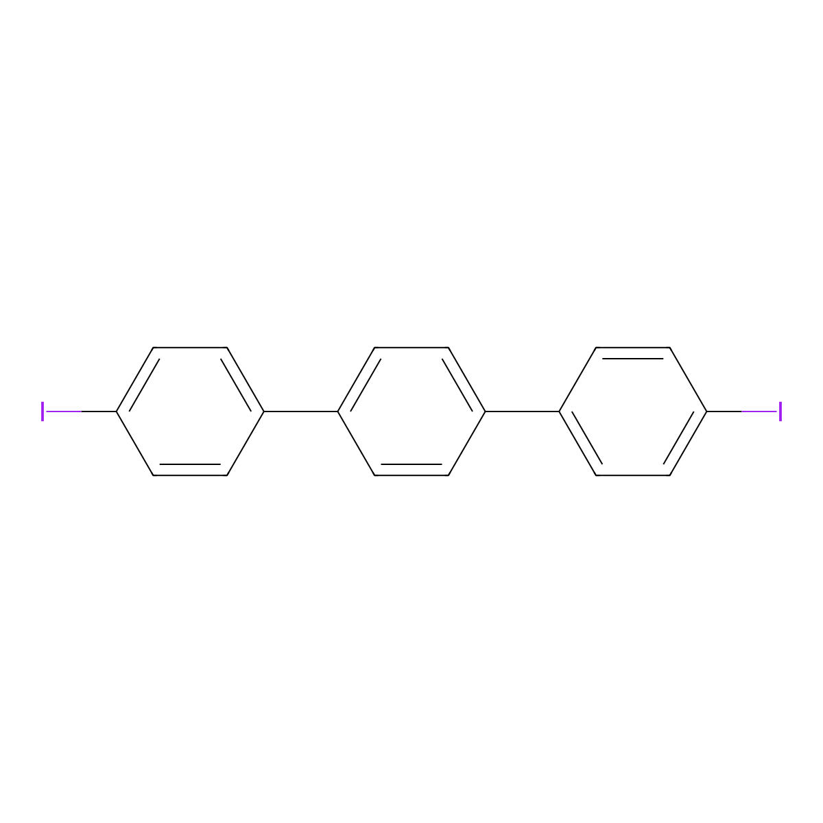 4,4''-Diiodo-p-terphenyl molecular structure, CAS 19053-14-6