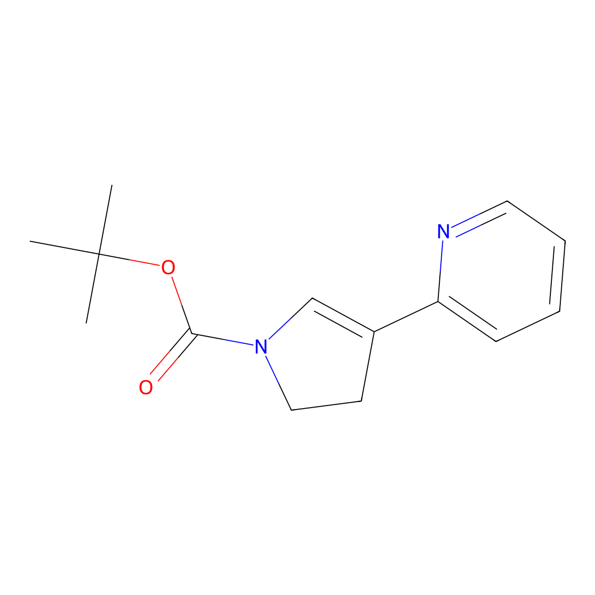 Tert-butyl 2,3-dihydro-4-(pyridin-2-yl)pyrrole-1-carboxylate molecular structure, CAS 1905484-05-0