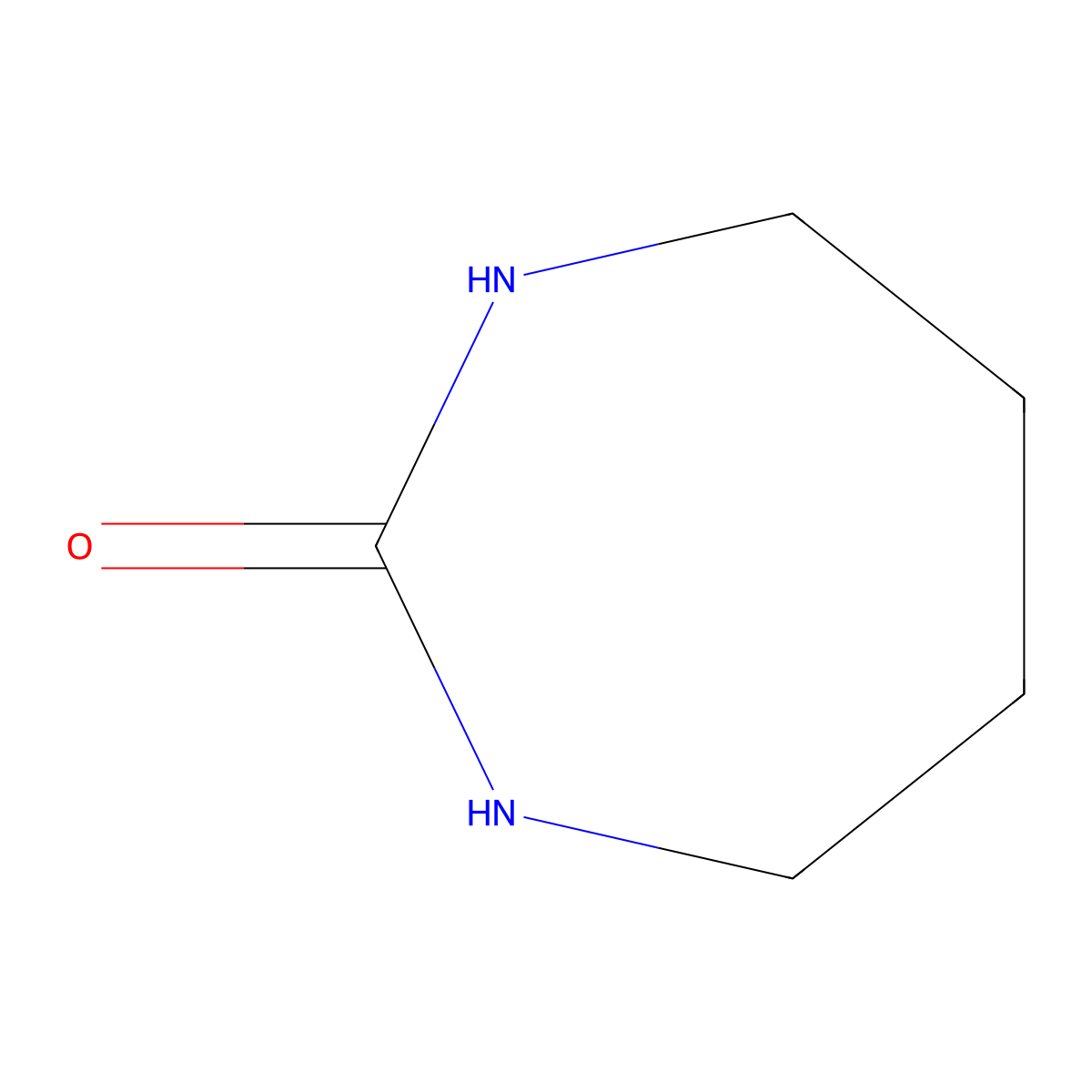 Tetramethyleneurea molecular structure, CAS 19055-93-7